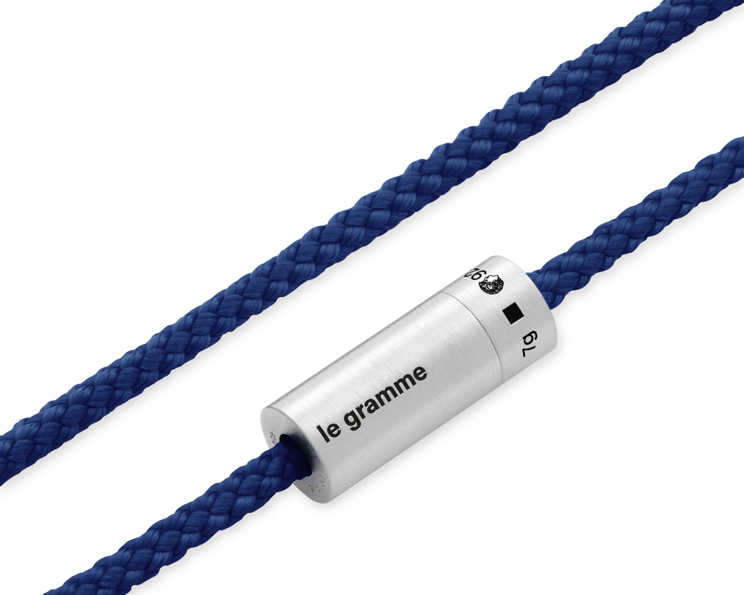 bracelet câble nato bleu royal le 7g