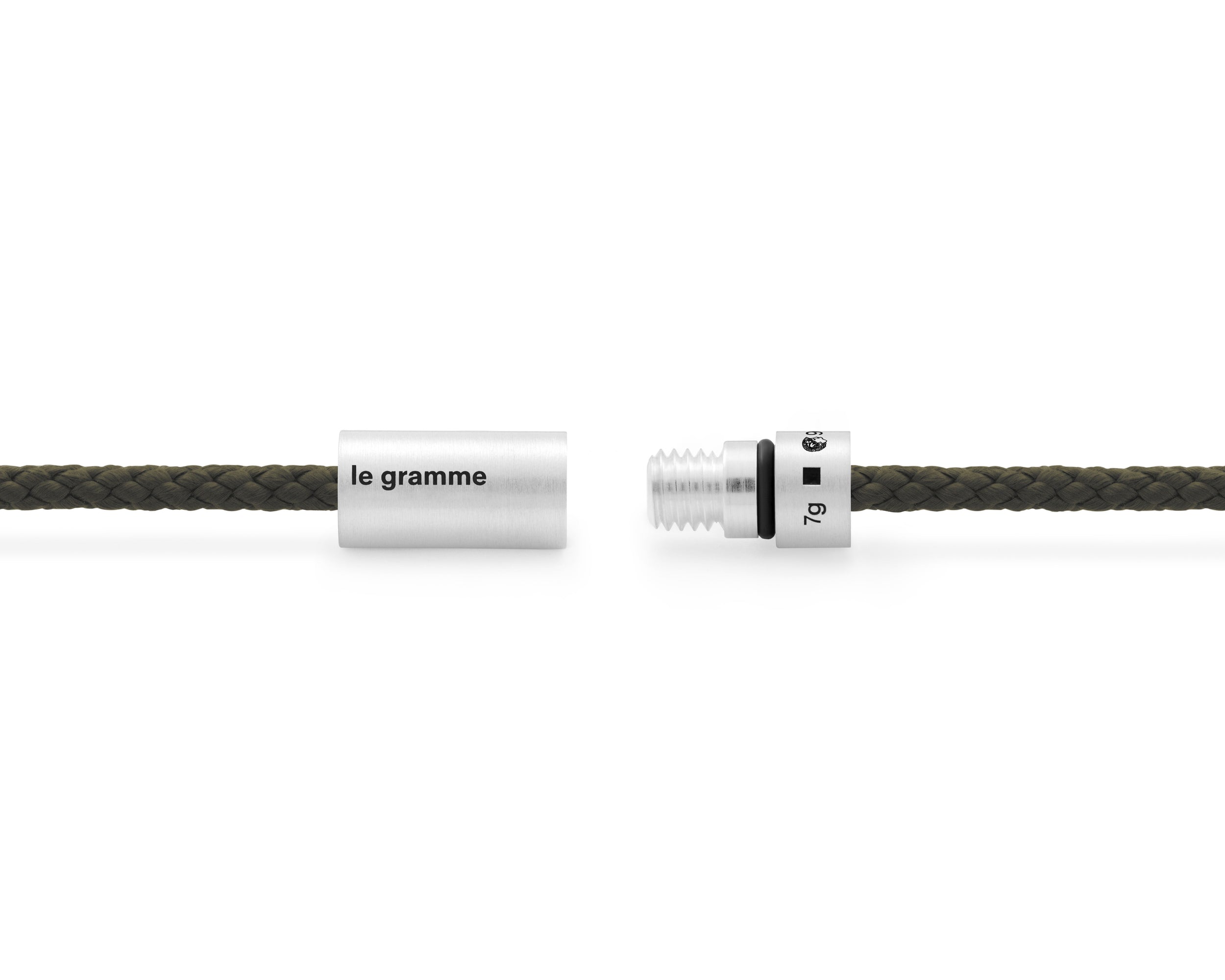 bracelet câble nato kaki le 7g