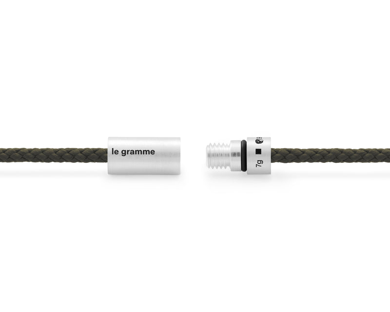 bracelet câble nato kaki le 7g