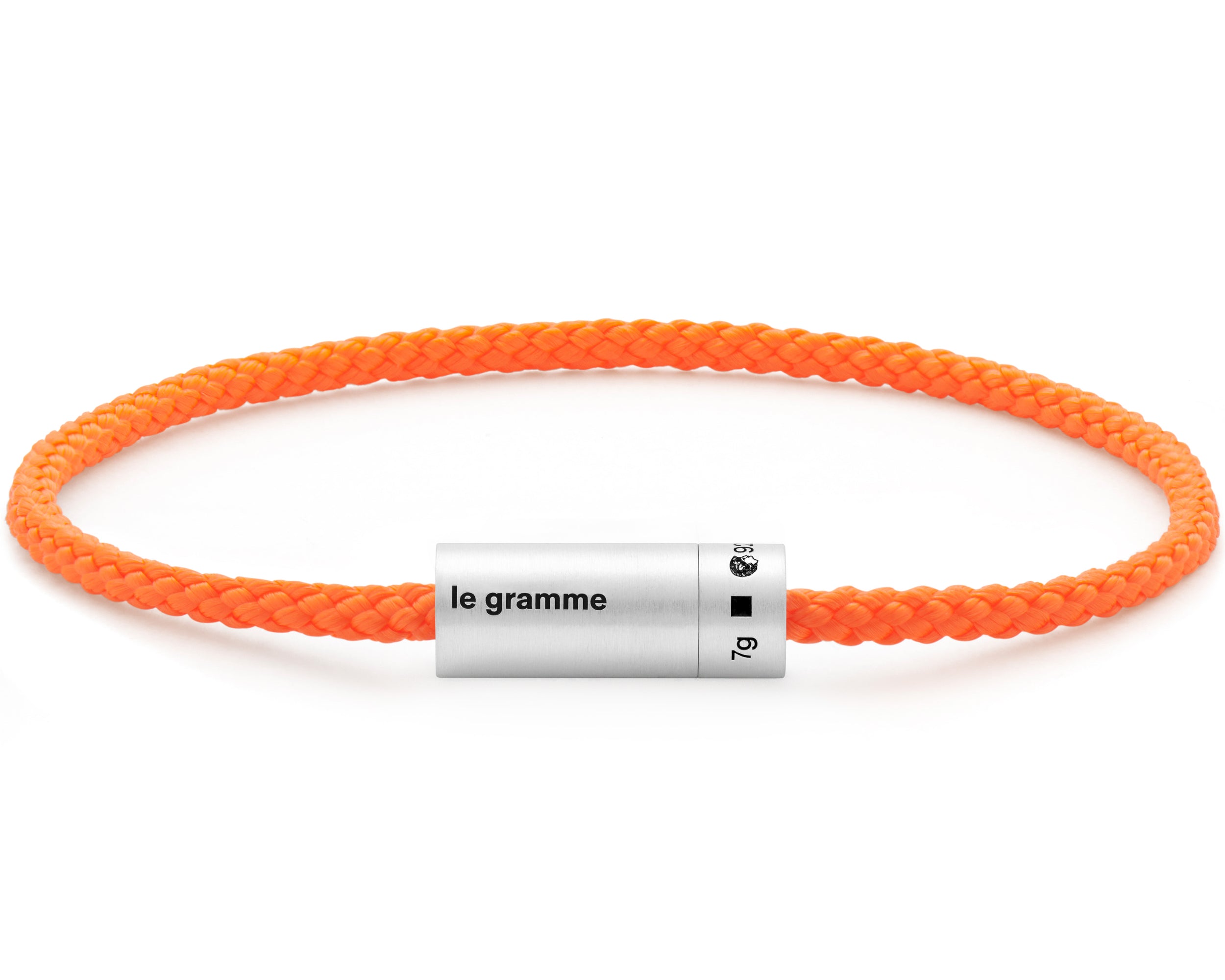 bracelet câble nato orange le 7g