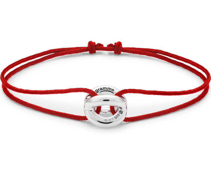 red interlaced cord bracelet le 3g