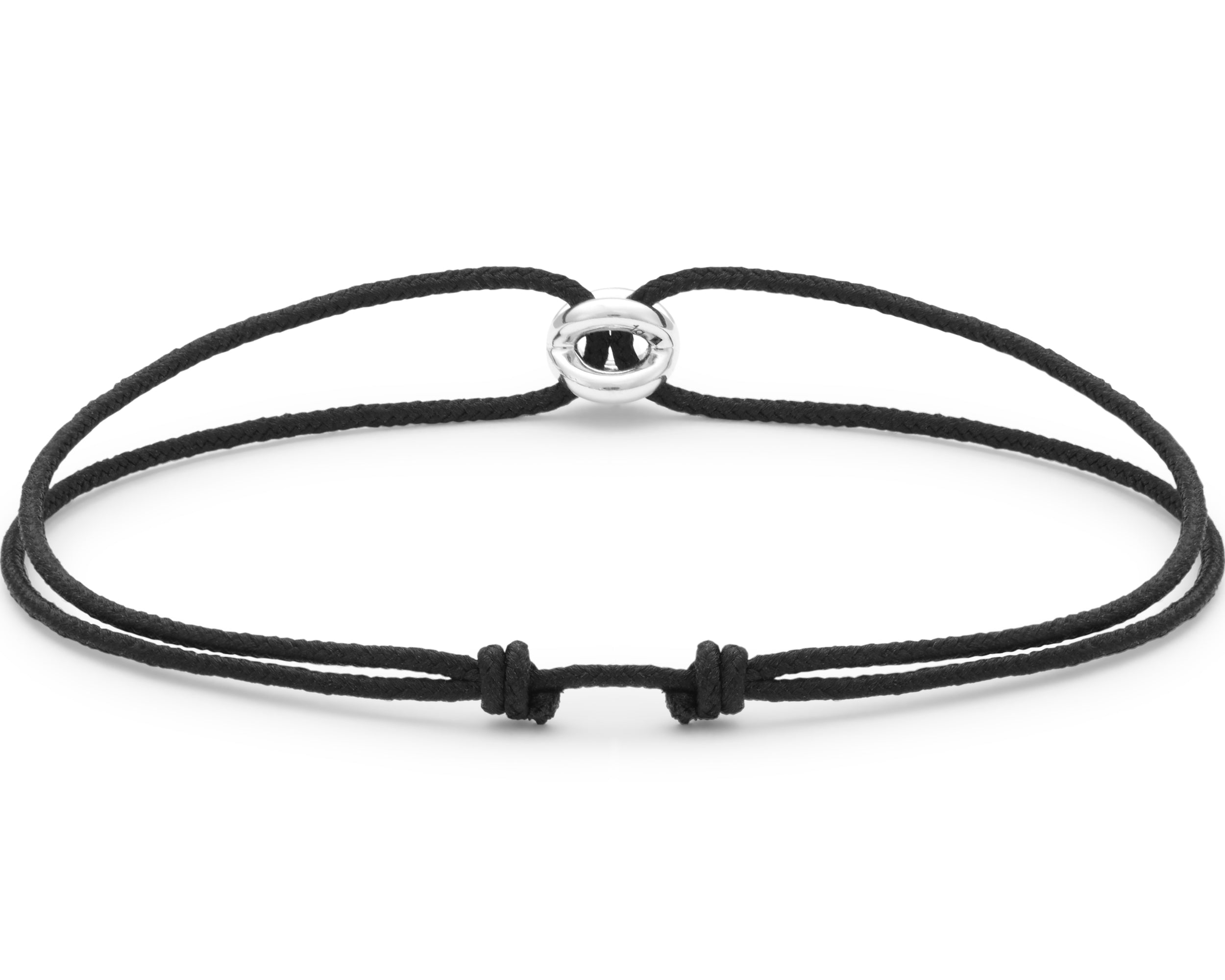 black interlaced cord bracelet le 1g