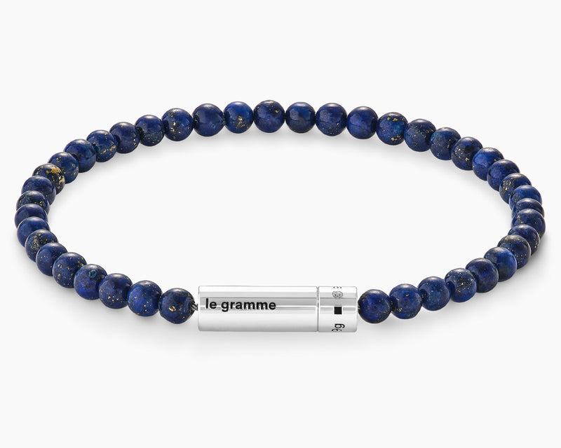 bracelet beads lapis lazuli le 9g