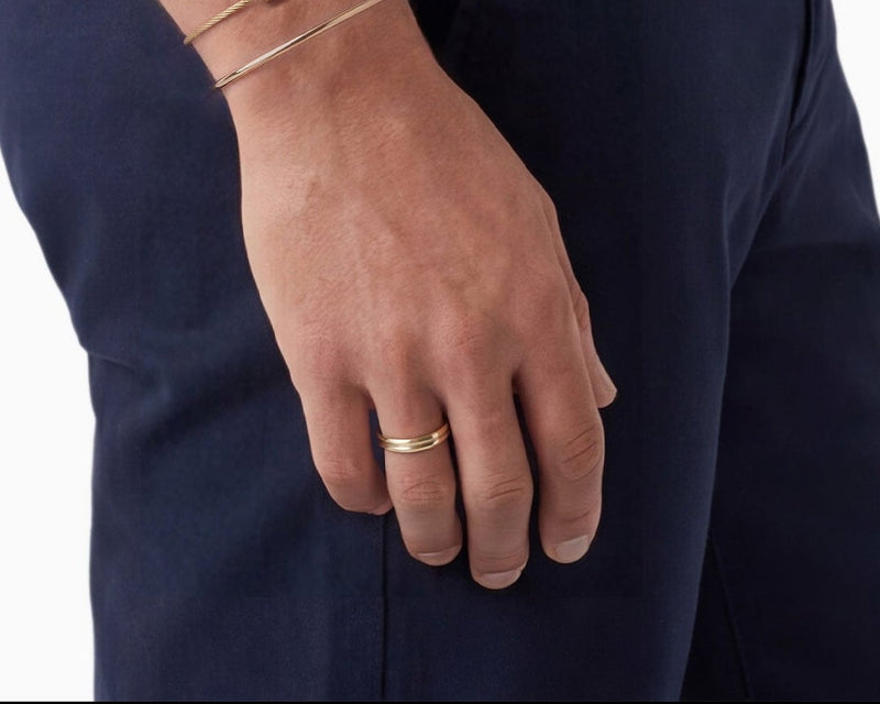 bague ruban guilloché la 4g