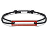 bracelet cordon laqué rouge le 1,7g