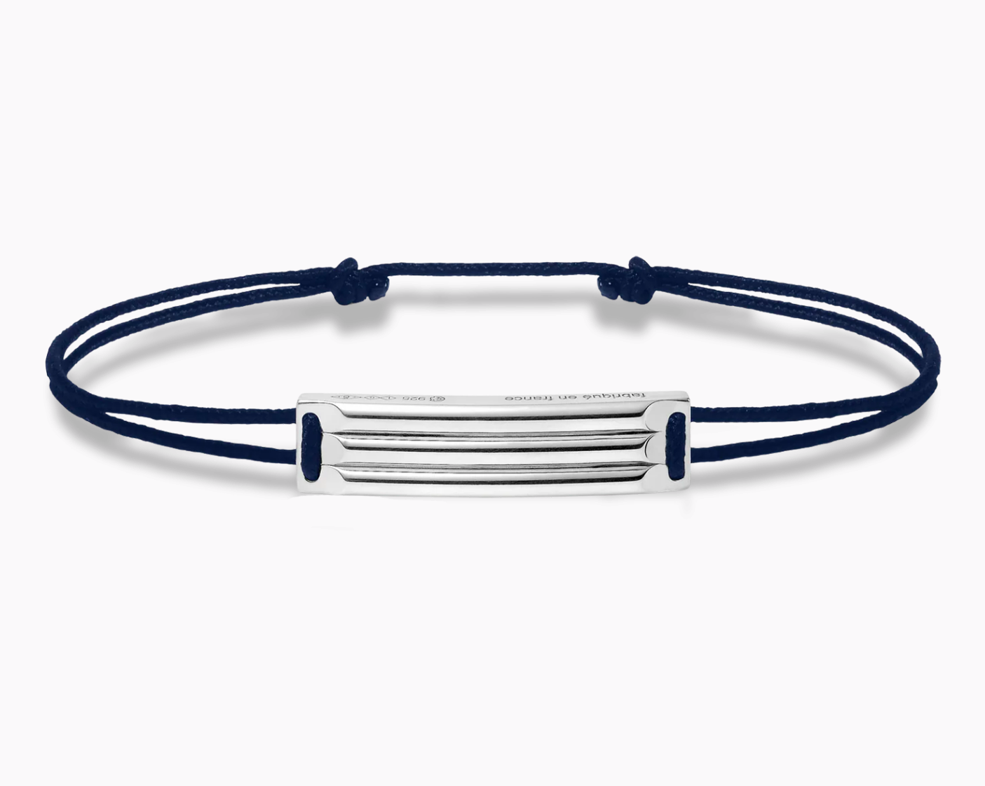 godron navy blue cord bracelet le 5g