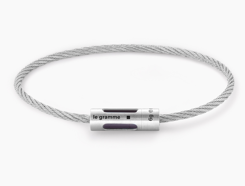 bracelet câble perforé iridescent le 9g