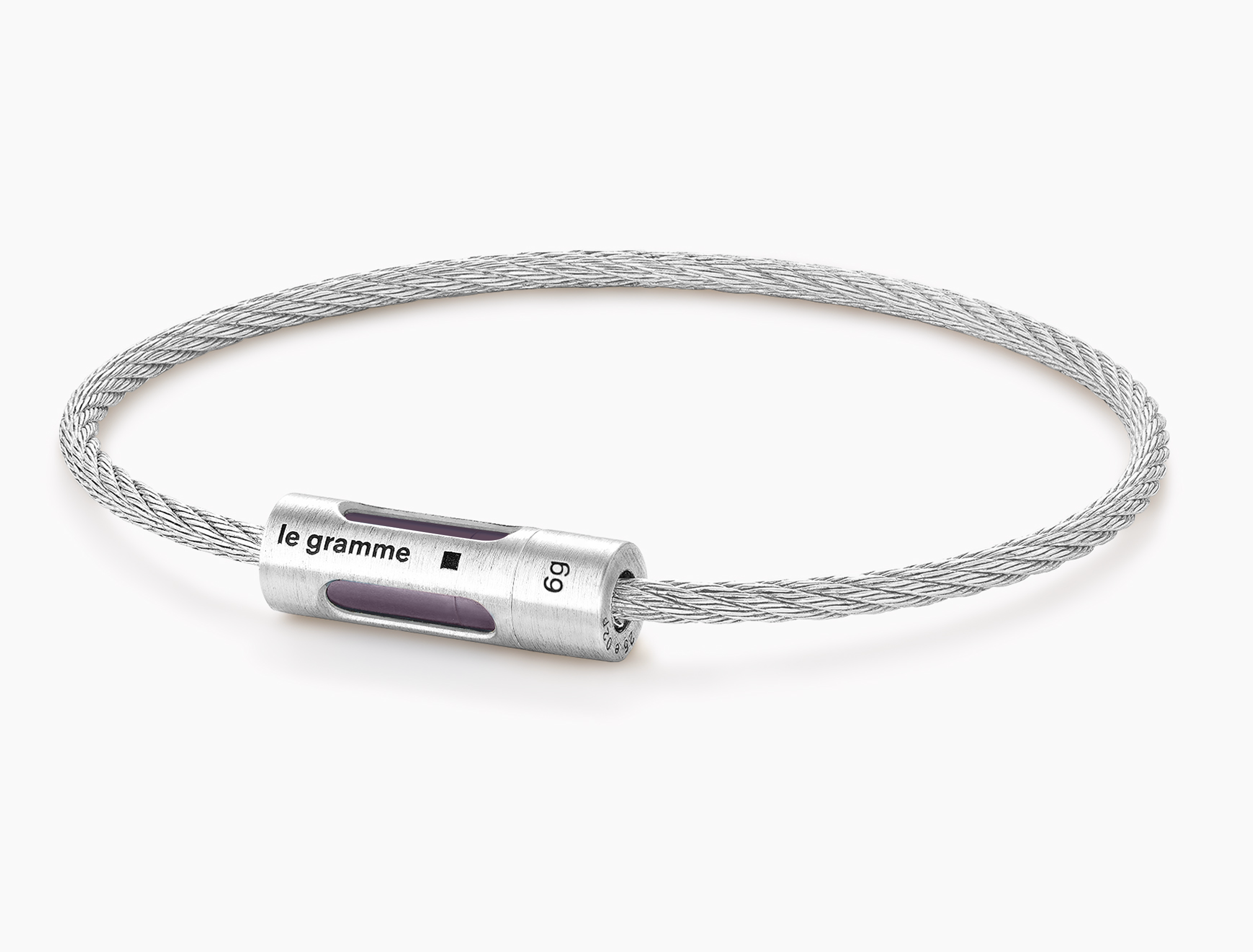 bracelet câble perforé iridescent le 9g