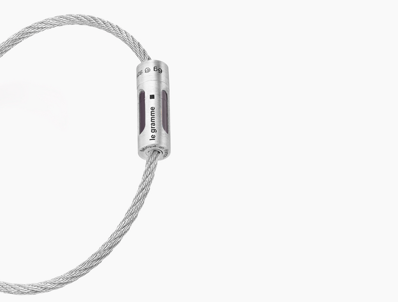 bracelet câble perforé iridescent le 9g