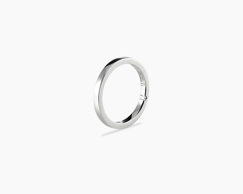 2mm ribbon ring with diamond la 5g 