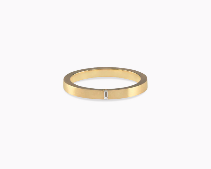 bague ruban 2mm la 5g sertie diamant