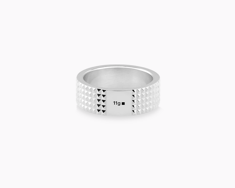 bague ruban guilloché la 11g