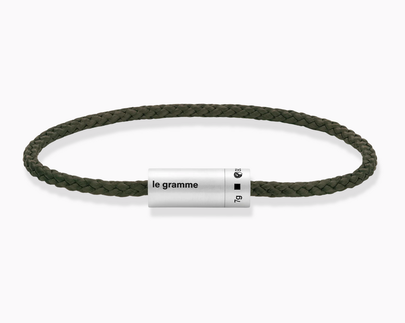 bracelet câble nato kaki le 7g