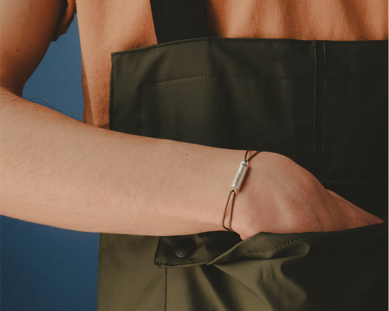 bracelet cordon câble kaki le 5g