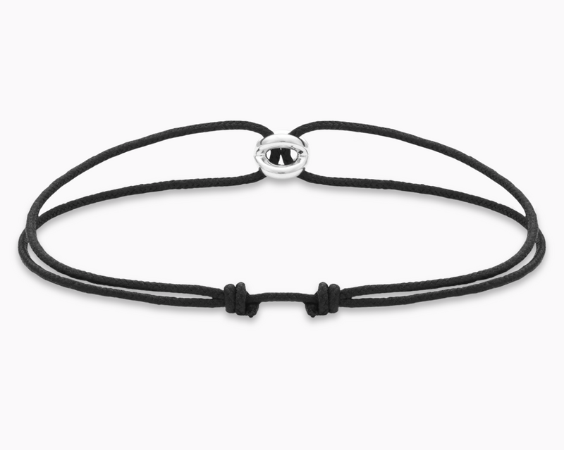 black interlaced cord bracelet le 1g
