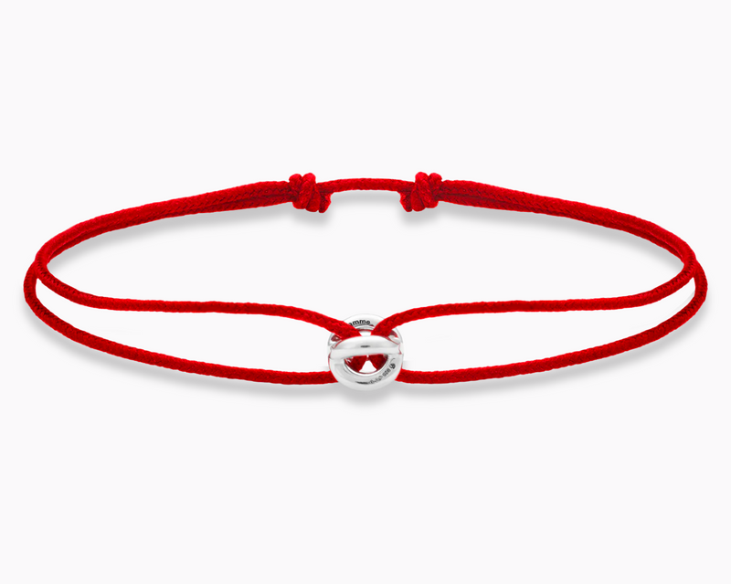 red interlaced cord bracelet le 1g