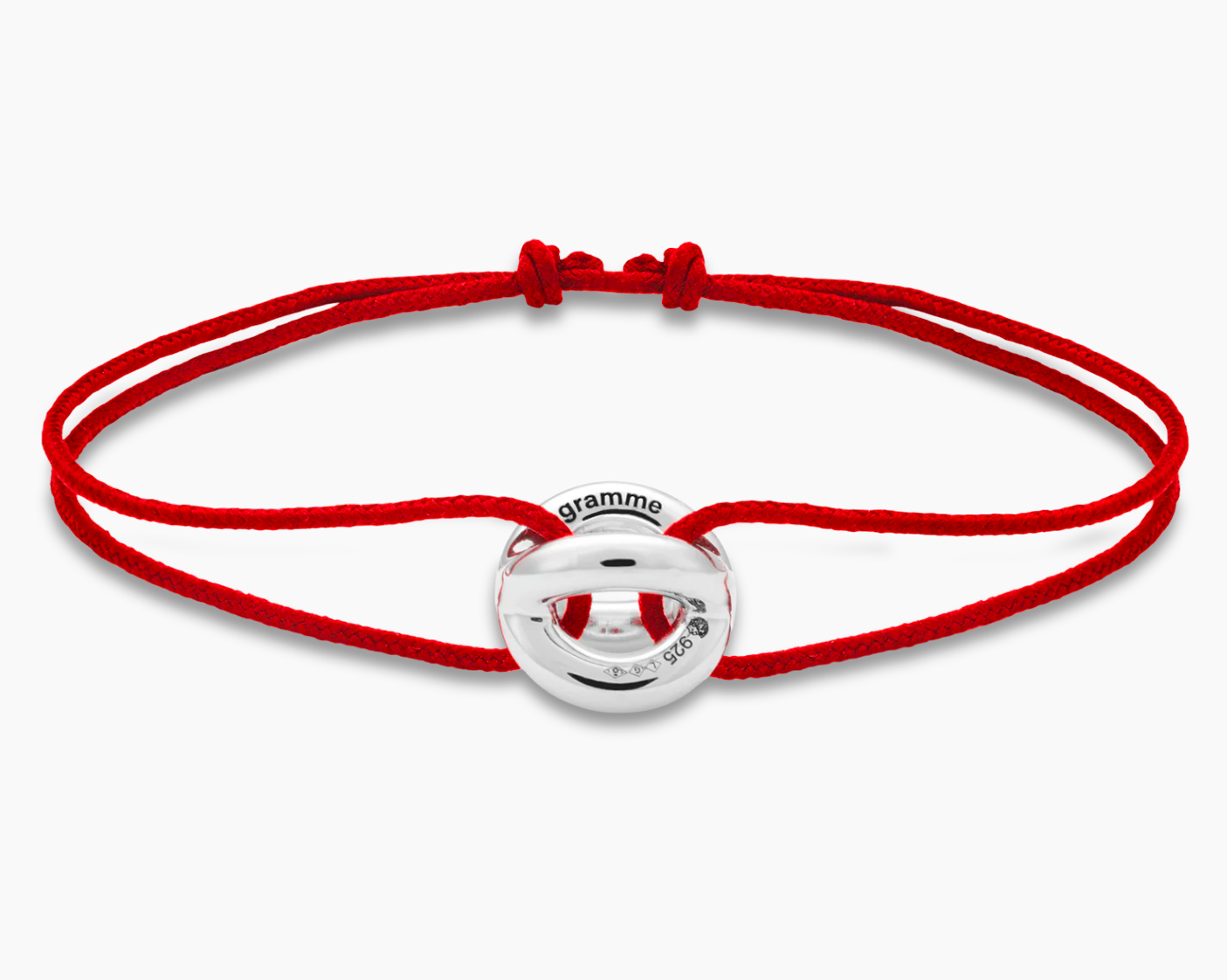 red interlaced cord bracelet le 3g