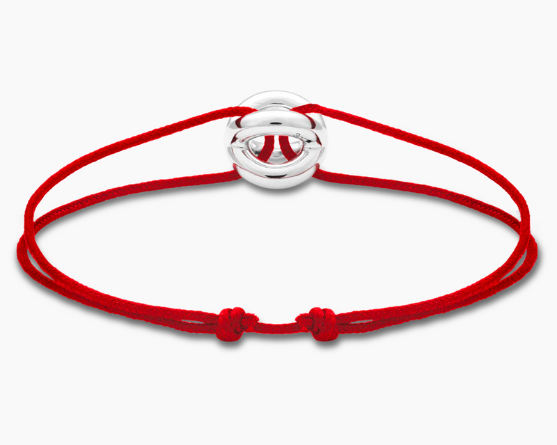 red interlaced cord bracelet le 3g