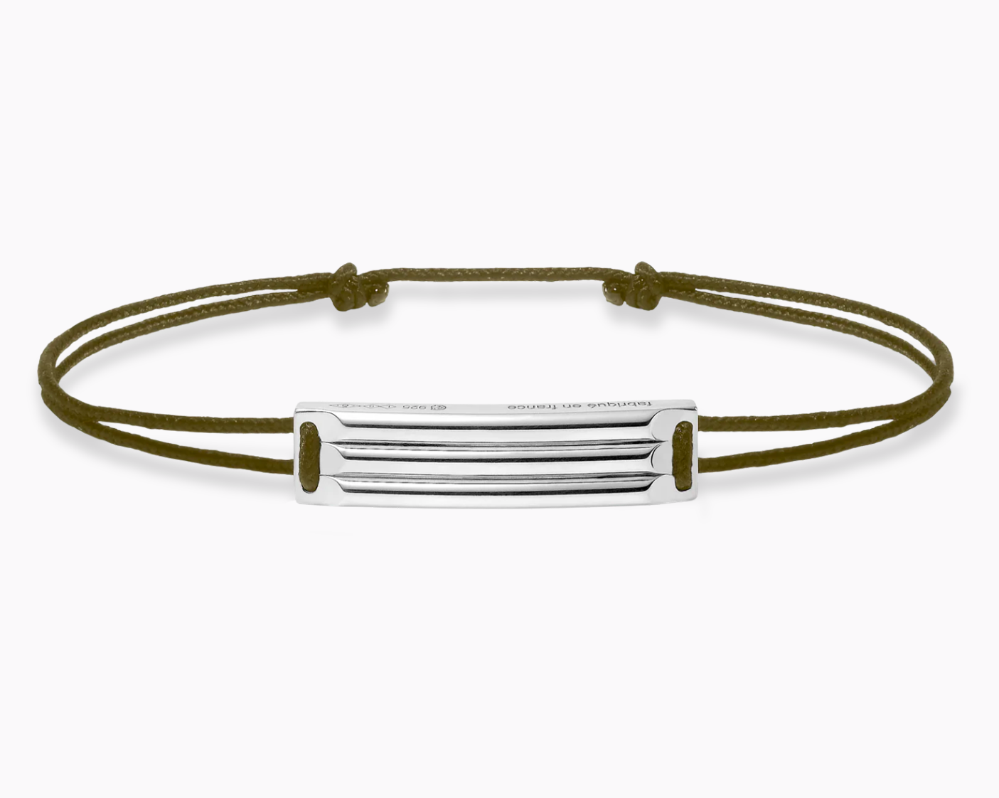godron khaki cord bracelet le 5g