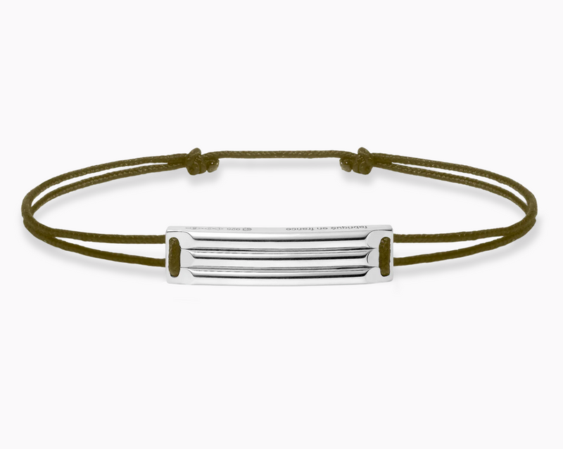 godron khaki cord bracelet le 5g