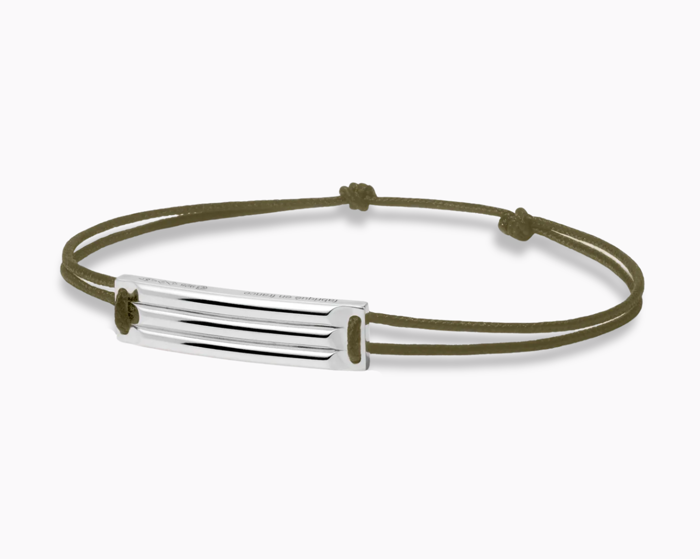 godron khaki cord bracelet le 5g