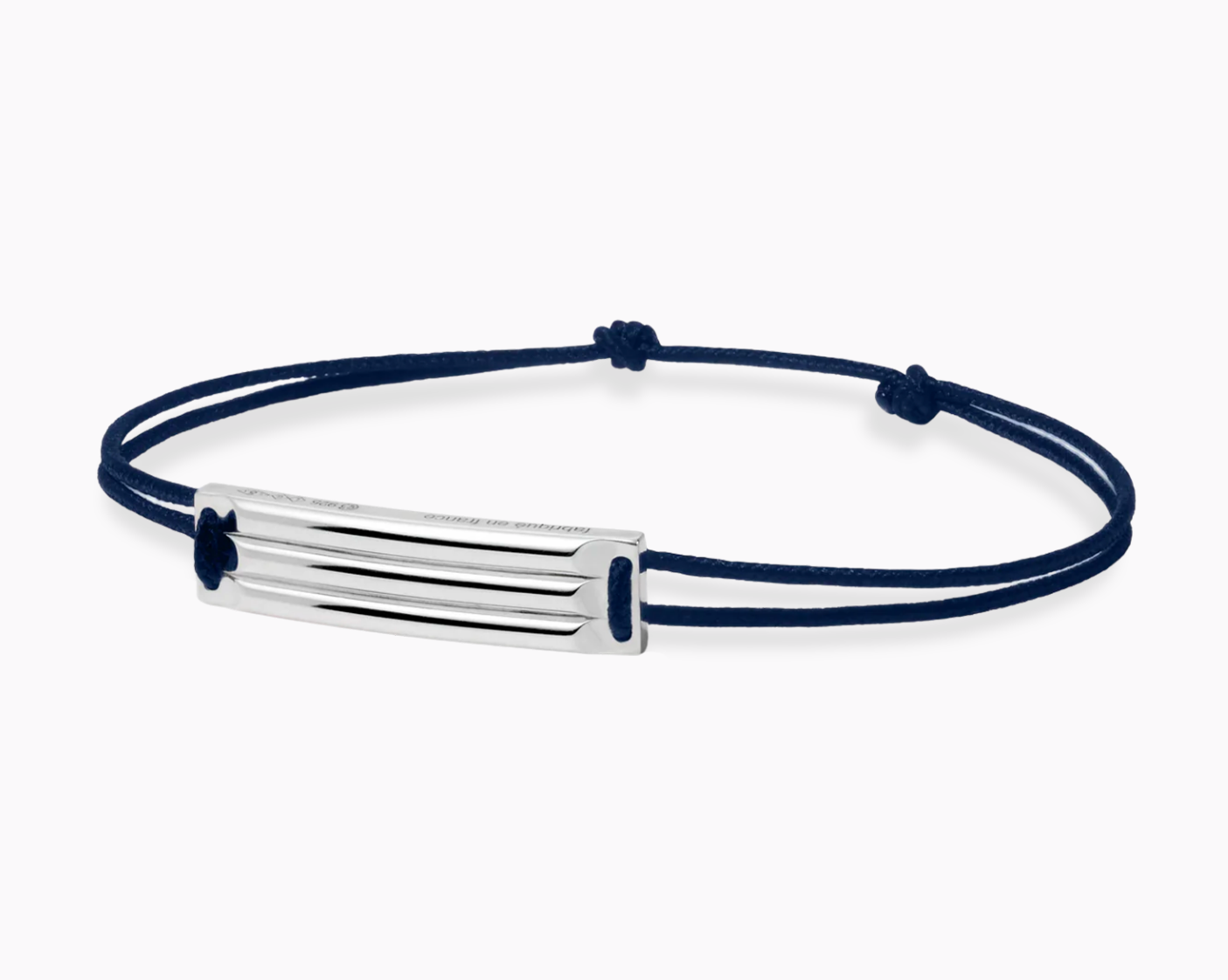 godron navy blue cord bracelet le 5g