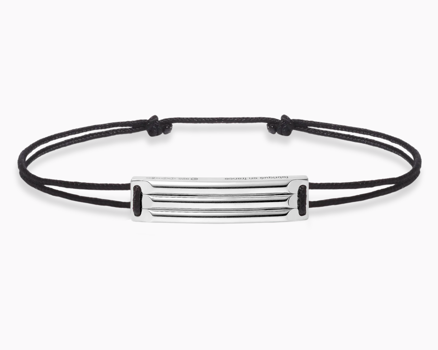 godron black cord bracelet le 5g