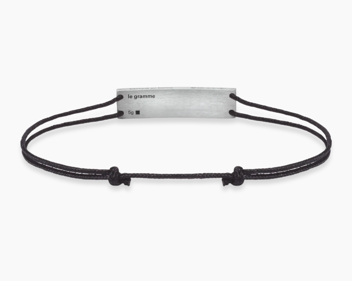 godron black cord bracelet le 5g