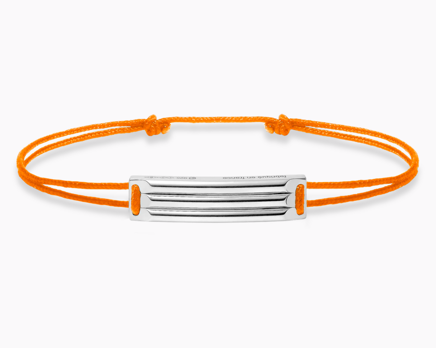 godron orange cord bracelet le 5g – le gramme