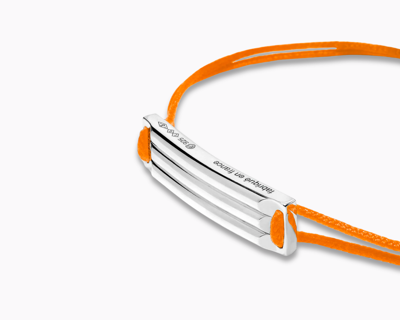 godron orange cord bracelet le 5g – le gramme