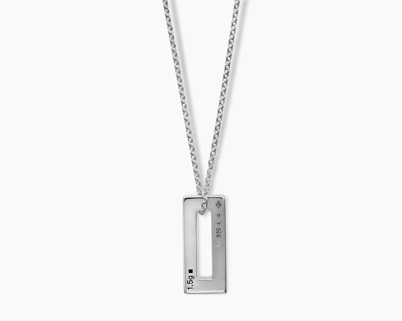 collier rectangle le 1,5g