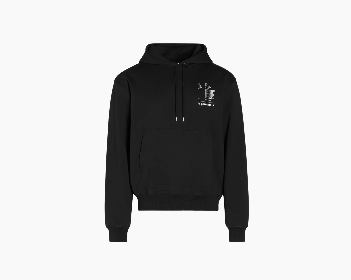hoodie noir le 380g