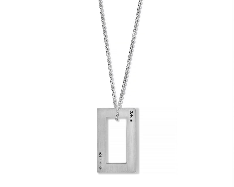 collier rectangle le 3,4g