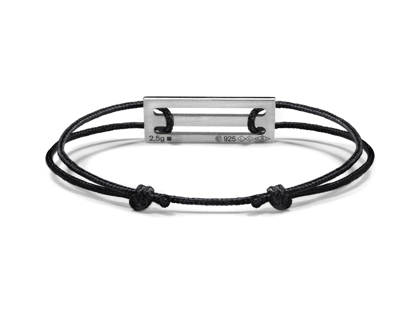 lacquered green cord bracelet le 2,5g