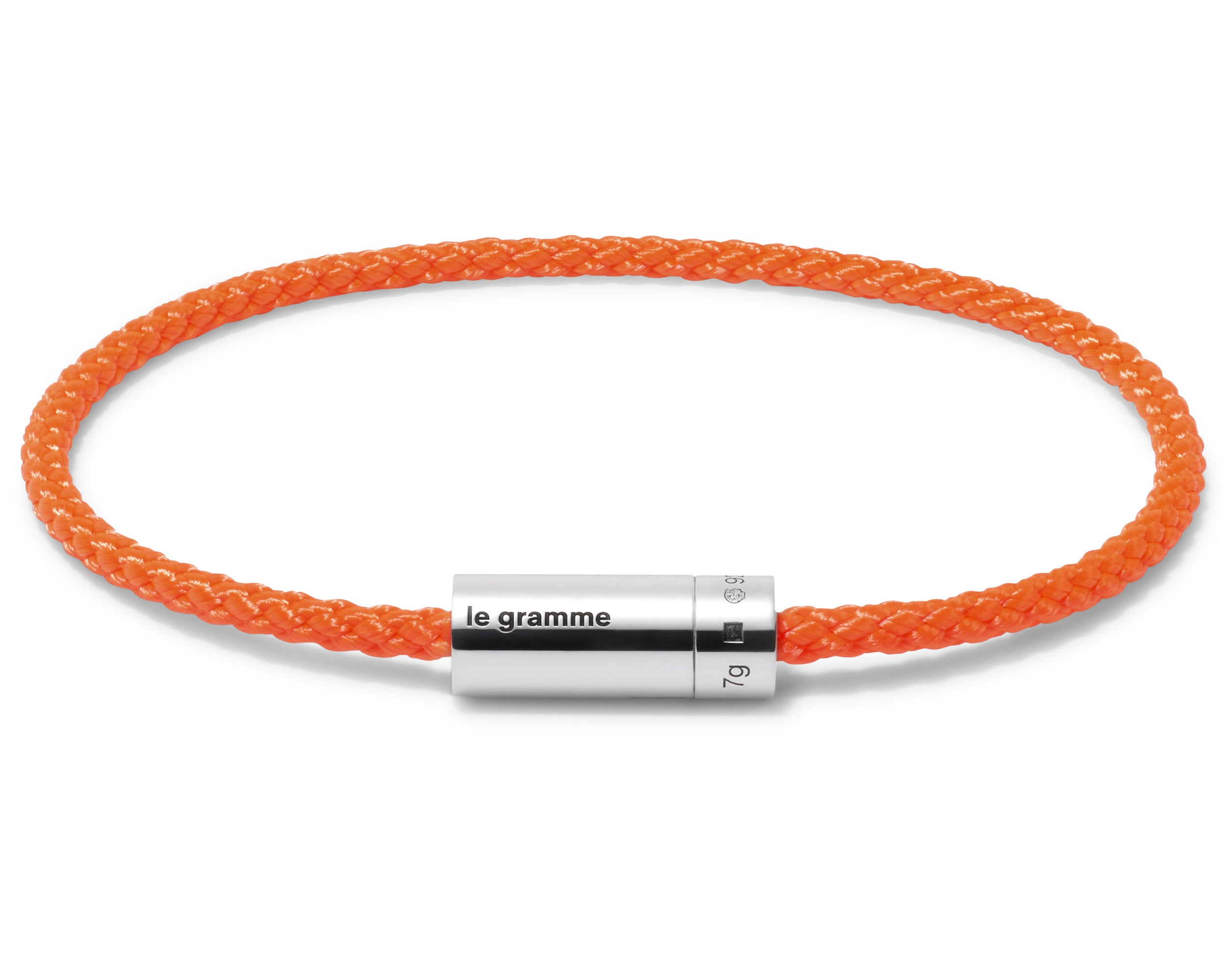 bracelet câble nato orange le 7g