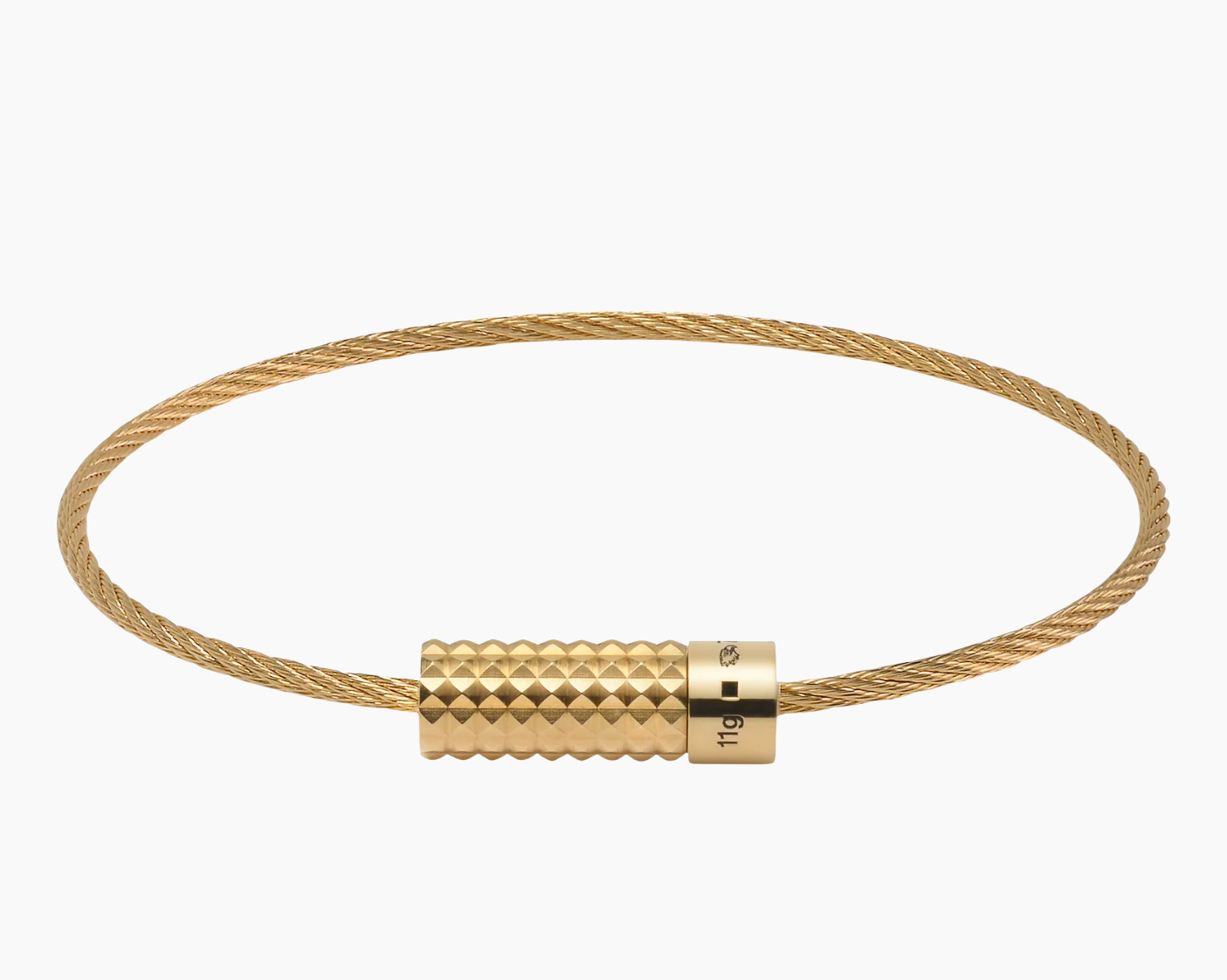 pyramid guilloche cable bracelet le 11g