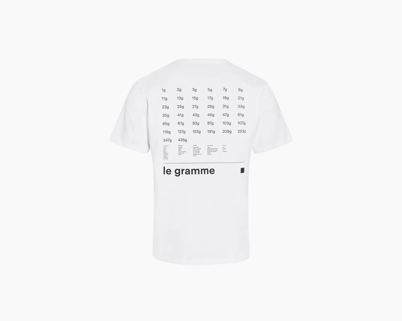 t-shirt blanc le 240g