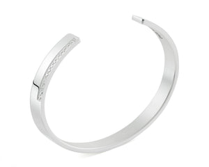 bracelet ruban le 20g serti diamants